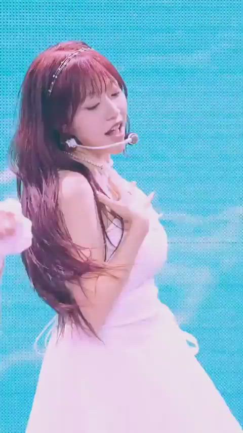 boobs cleavage kpop gif