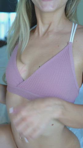 Amateur Blonde Extra Small Small Tits Teen Tiny Titty Drop gif