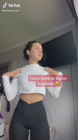 Ass Cute Leggings Petite Teen TikTok gif