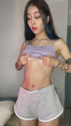 petite teen tits gif