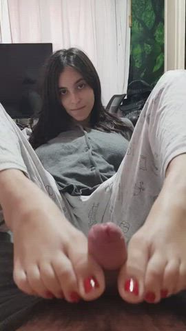 foot fetish footjob handjob italian pretty gif