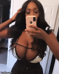 Big Tits Cleavage Ebony Huge Tits Party Sex Doll gif