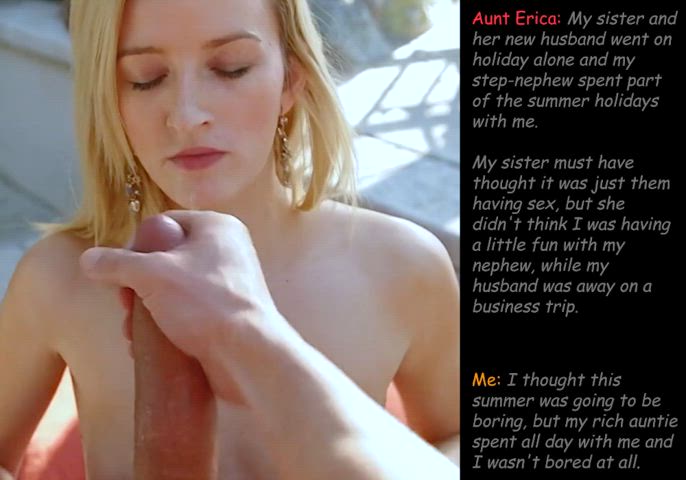 aunt aunty blonde caption cum cumshot family fauxcest gif