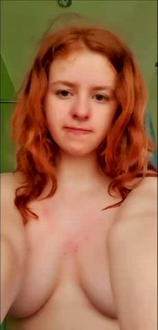 amateur homemade naked petite redhead shower white girl gif