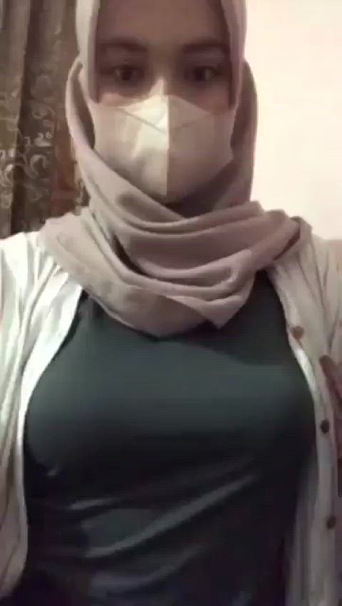 amateur asian hijab indo indonesian malaysian tits undressing gif