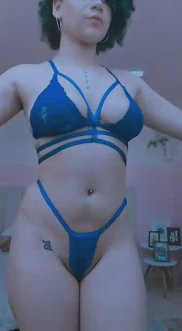 Big Nipples Big Tits Curly Hair Latina gif