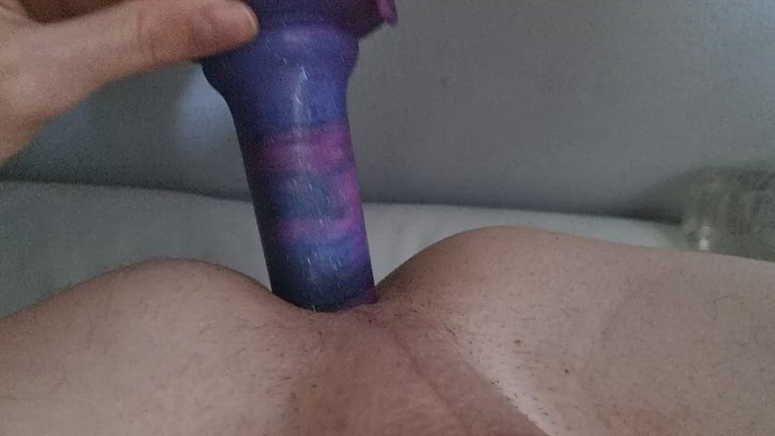 anal anal play asshole big dick cock dildo gay riding sex toy gif