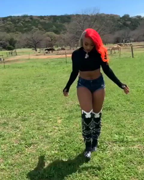 ass big ass ebony megan thee stallion gif