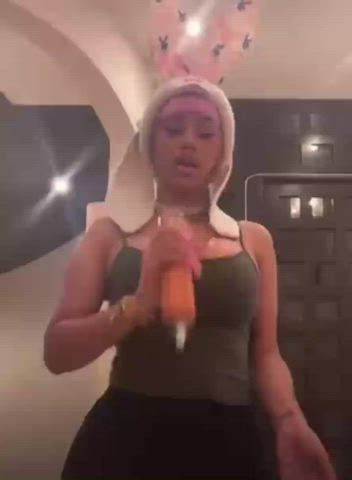 Blowjob Cardi B Celebrity Ebony Handjob Latina MILF Milking Tease gif