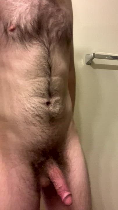 gay hairy male masturbation gif