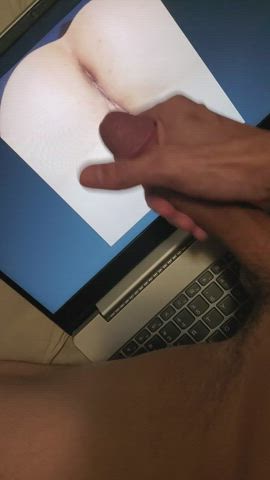 cum cum on ass cum on pussy cumshot male masturbation tribute gif