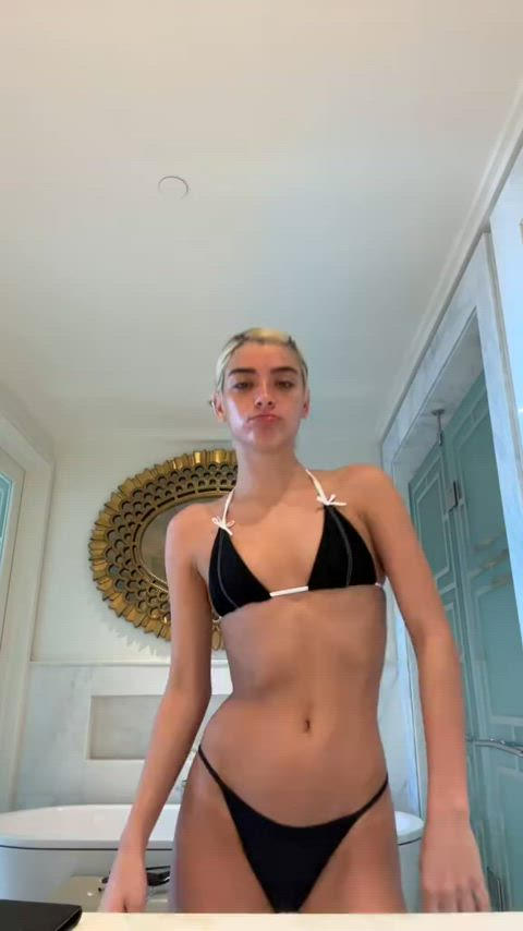 bikini short hair tiktok gif