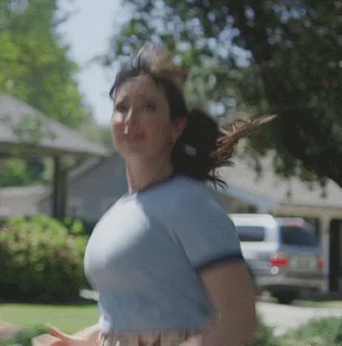 big tits celebrity huge tits milana vayntrub natural tits thick tits celebs gif