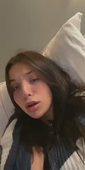 Brunette Masturbating Solo gif