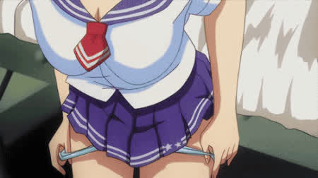 anime hentai panties panty peel gif