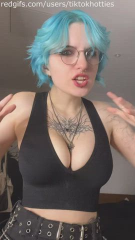 alt big tits funny porn glasses goth sfw tattoo tiktok r/tiktits gif