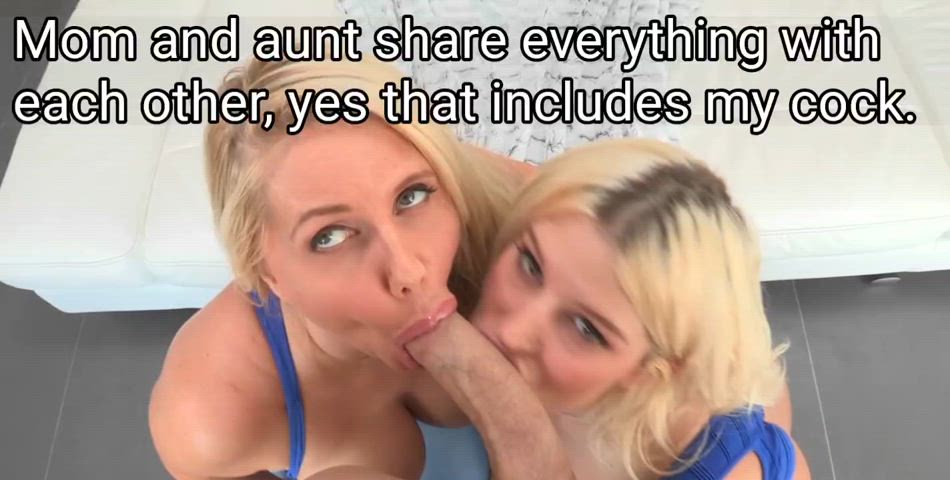 aunt caption family mom nephew son sucking taboo gif