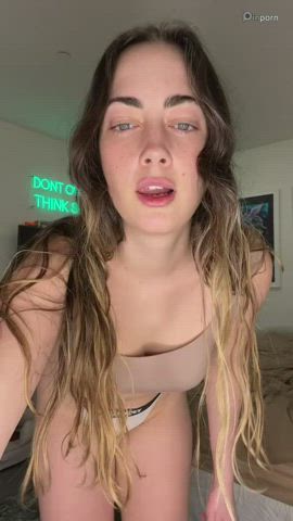 Dancing Strip Teen TikTok Tits gif