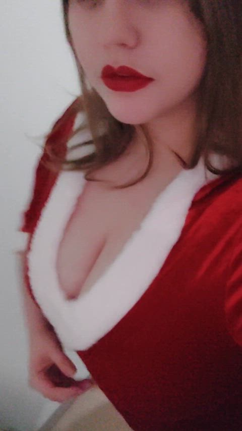 bbw christmas lipstick gif