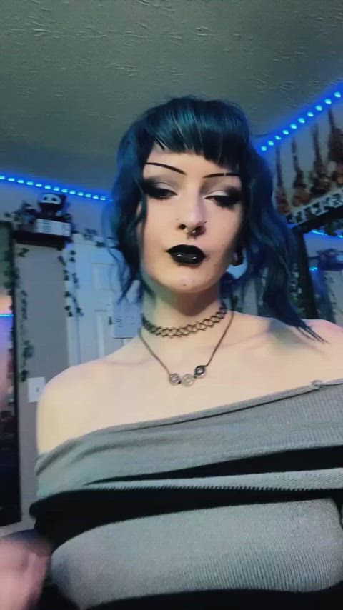 ass big tits boobs goth tits gif