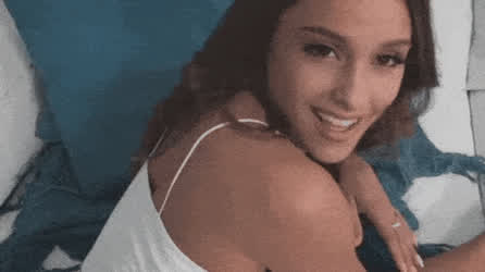 Ariana Grande Ass Celebrity Eye Contact Groping gif