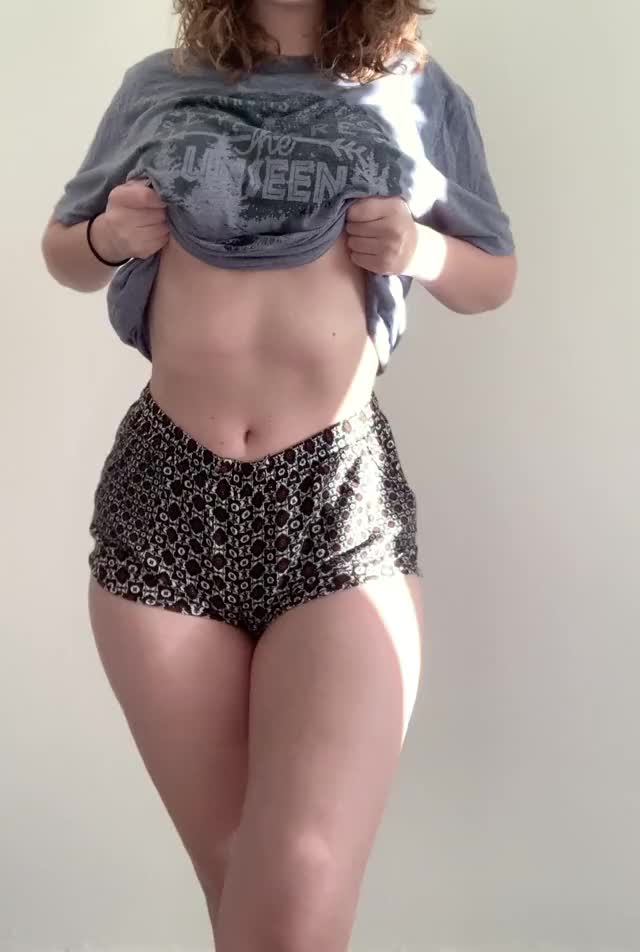 One of many titty drop videos I took today, but I like how my body looks