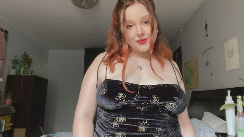 bbw solo strap on gif