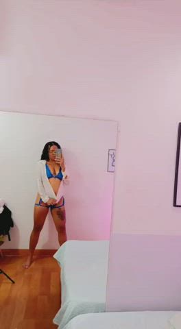 feet latina lingerie mirror model seduction sensual tattoo webcam gif