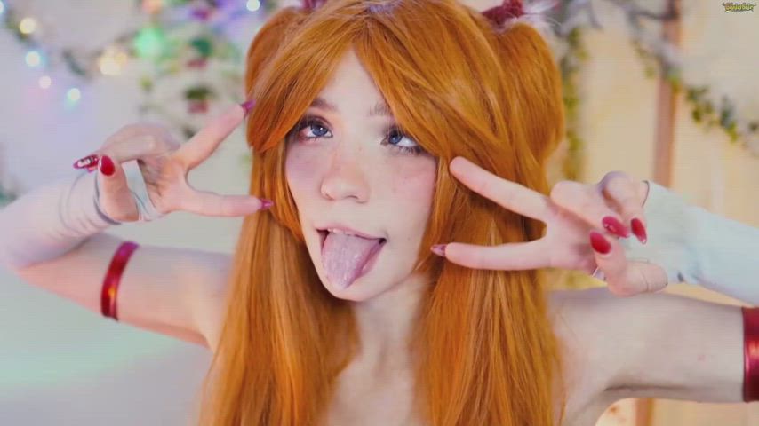 ahegao camgirl chaturbate cosplay cute egirl saliva tongue adorable-porn ahegao-face