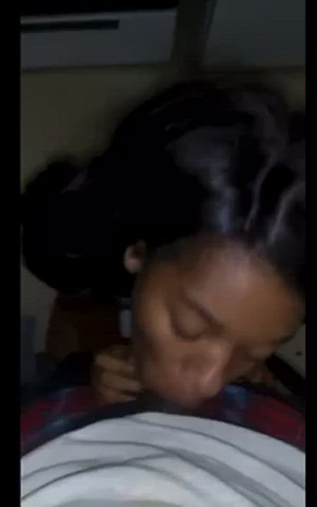 BBC Blowjob Ebony gif