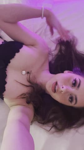 bed sex big tits boobs erotic lingerie onlyfans tease teasing thick gif