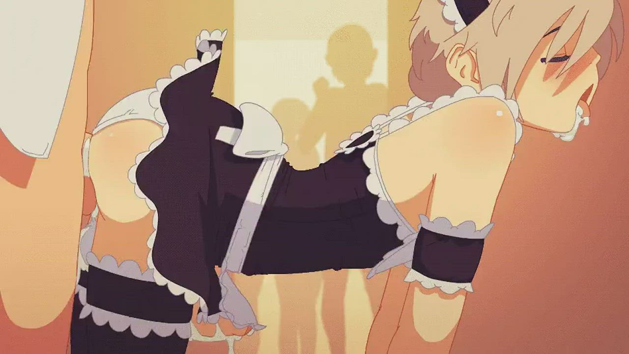 Caught in a maid outfit