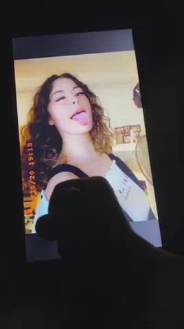 Cumtribute to hot Latina