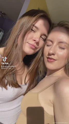 Girls Lick Teen gif