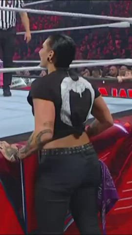 ass big ass goth jeans pawg wrestling gif