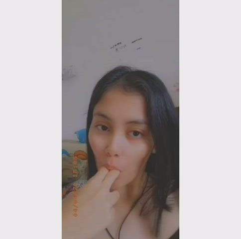 Amateur Asian Boobs Indonesian Malaysian Sex Doll Sex Toy Solo Tits gif