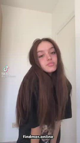 Amateur Big Tits Boobs Booty Hardcore Homemade Teen TikTok Tits gif