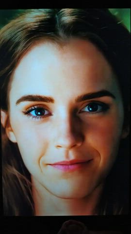 british brunette celebrity cum cumshot emma watson facial tribute gif