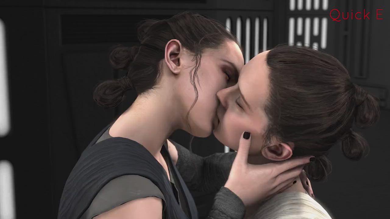 Animation French Kissing Kiss Kissing Lesbian Twins Yuri gif