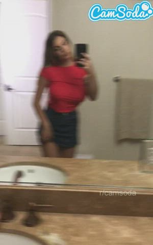 boobs camsoda gabbie carter mirror gif