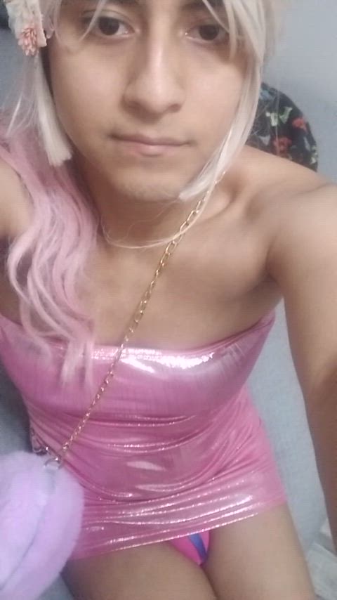 amateur crossdressing latina mexican sissy sissy slut solo gif