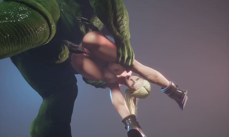 3d animation blonde hardcore monster cock pussy eating rough rule34 sfm gif