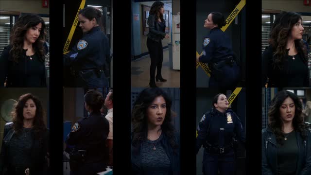 Melissa Fumero and Stephanie Beatriz (Brooklyn Nine-Nine) S07E08