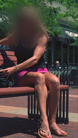 caught exhibitionism exhibitionist flashing public upskirt gif