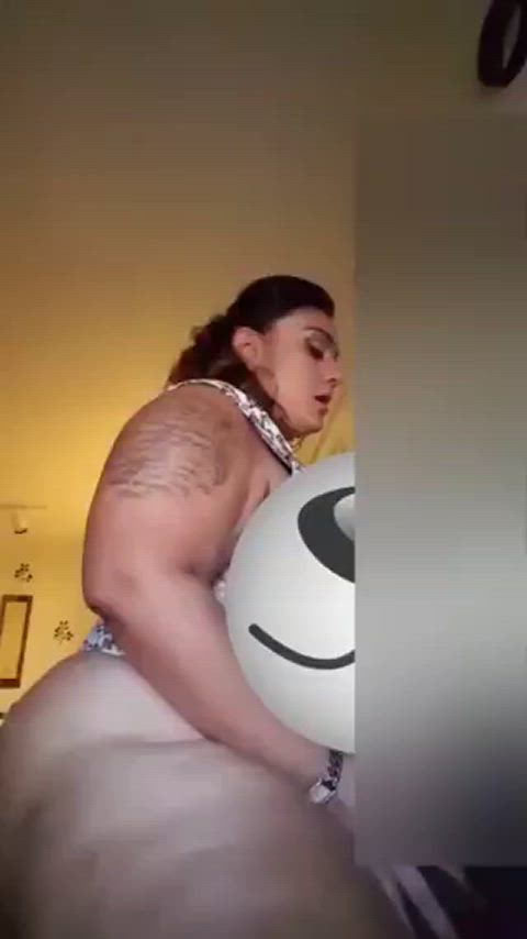 bbw big ass big tits bubble butt chubby cowgirl creampie creamy grinding riding gif