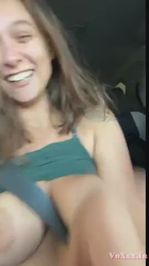 amateur car homemade selfie teen tits gif