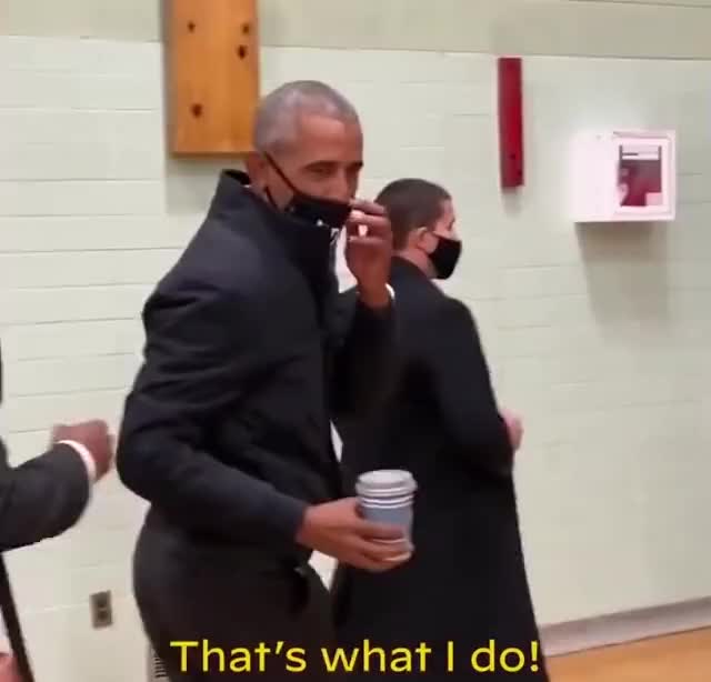 Barack Obama hits a three-pointer