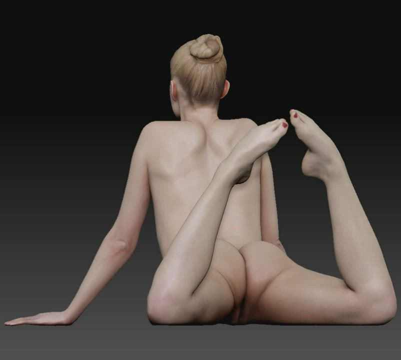 3D Animation Naked Nude Pussy Spread VR gif