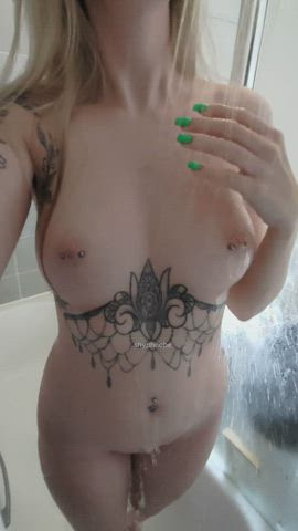 alt boobs natural tits nipple piercing pierced tattoo teen tits tattedphysique gif