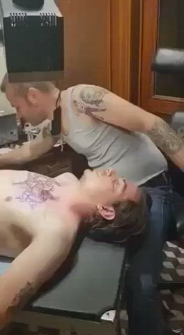 blowjob public tattoo gif